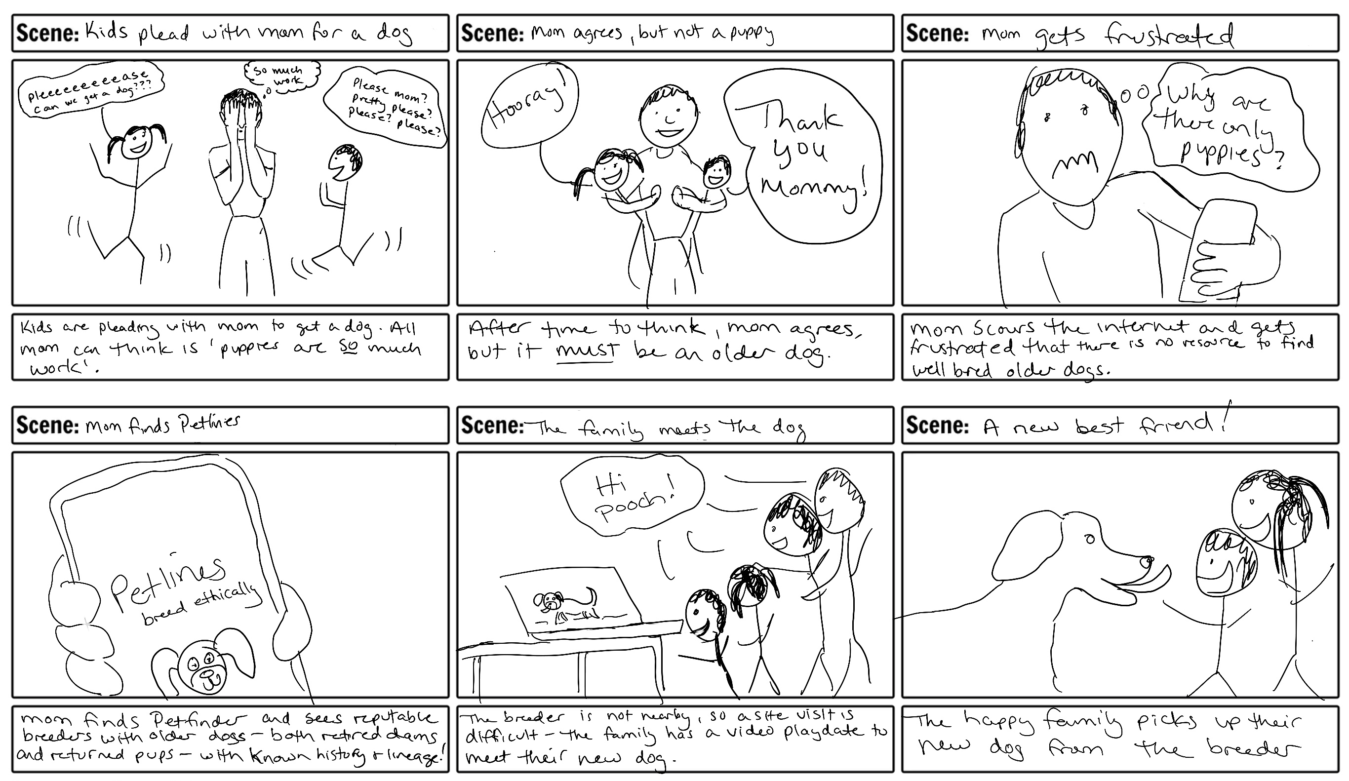 Petlines Storyboard